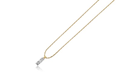 Lot 2379 - An 18 Carat Gold Diamond Pendant on Chain the...