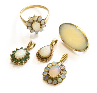 Lot 234 - A Small Quantity of Opal Jewellery Including,...