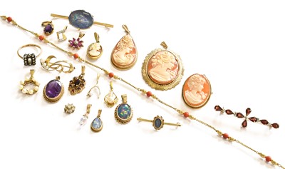 Lot 221 - A Quantity of Jewellery Including, a 9 carat...