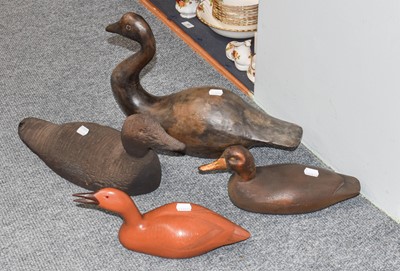 Lot 128 - Three Duck Decoys and a further model by a...