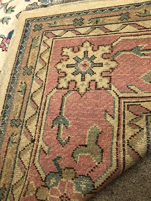Lot 360 - Indian Carpet of Ushak Design, circa 1910 The...
