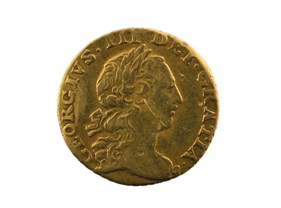 Lot 312 - George III, Quarter Guinea 1762, obv. laureate...