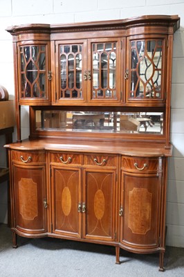 Lot 1247 - An lnlaid Mahogany Sideboard, the upper...