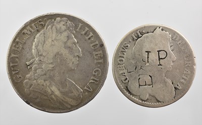 Lot 182 - William III, Crown 1696, obv. third draped and...