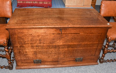 Lot 1310 - An Oak Blanket Chest, late 19th/early 20th...