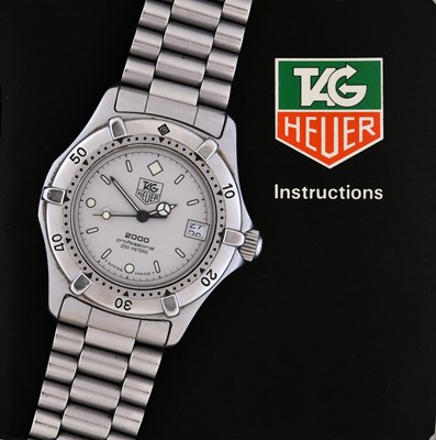 Lot 2184 - Tag Heuer: A Stainless Steel Calendar Centre...