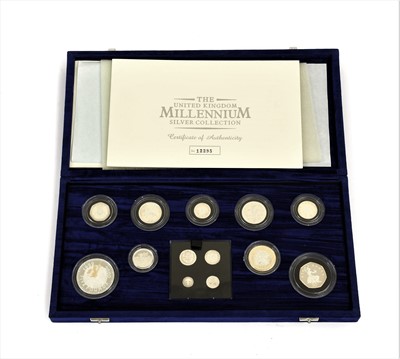 Lot 241 - The United Kingdom Millennium Silver...