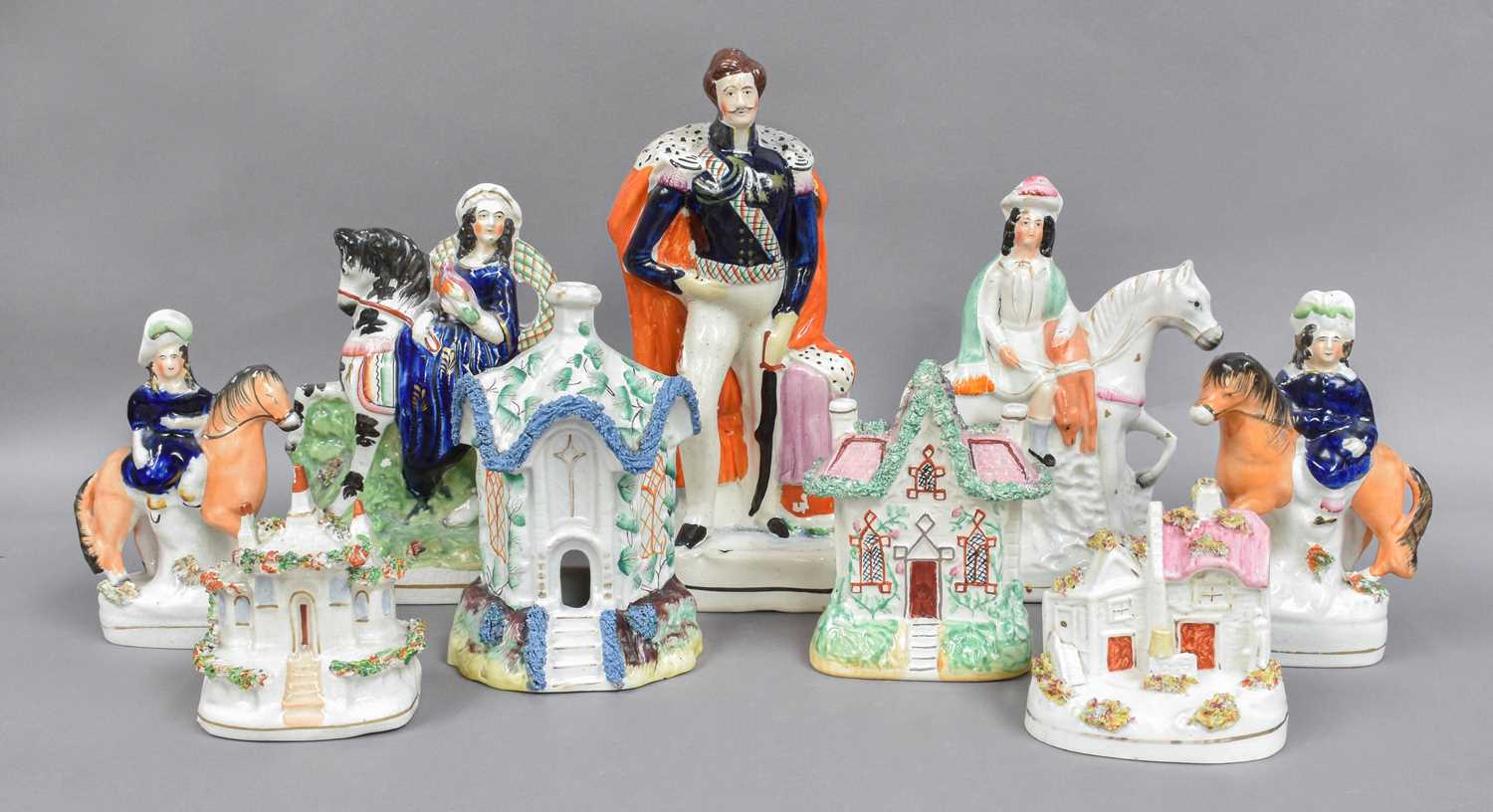 Lot 55 - A Collection of 19th Century Staffordshire...