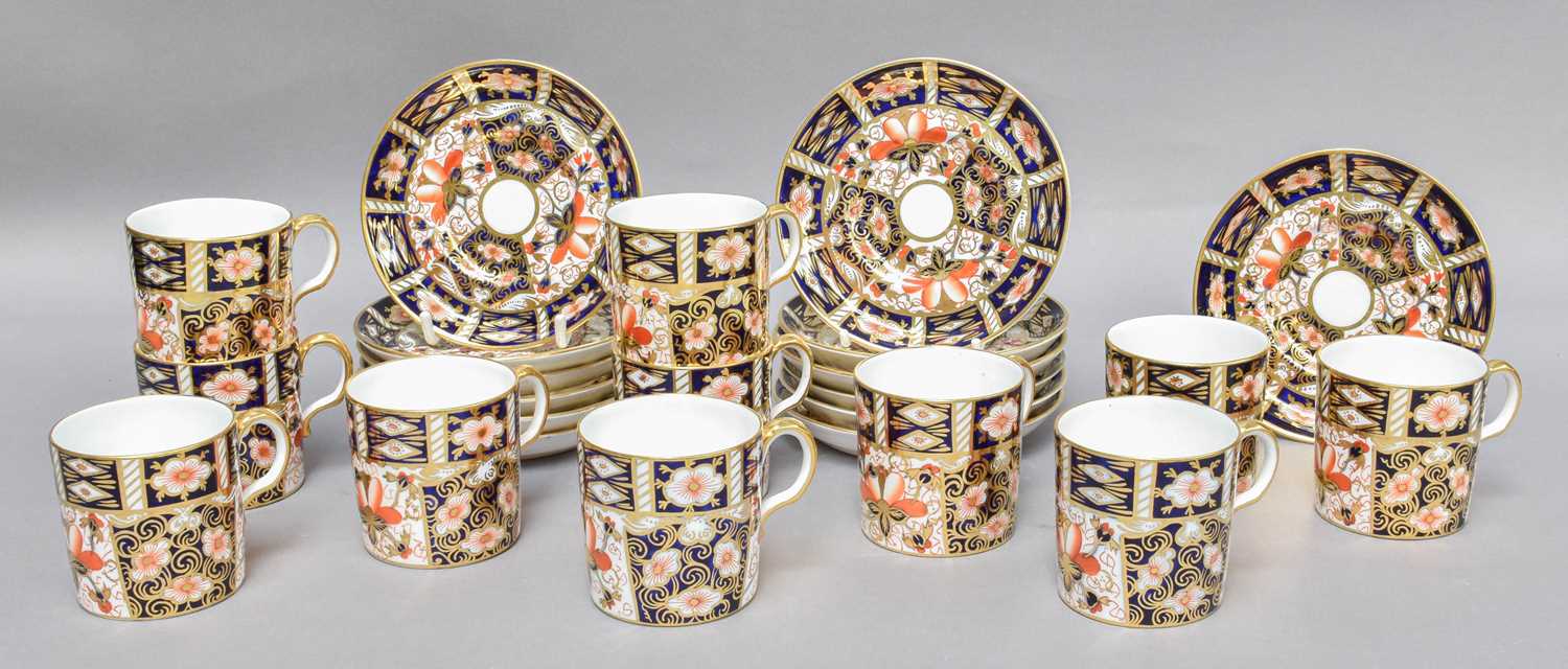 Lot 50 - Royal Crown Derby Imari Coffee Cans and...