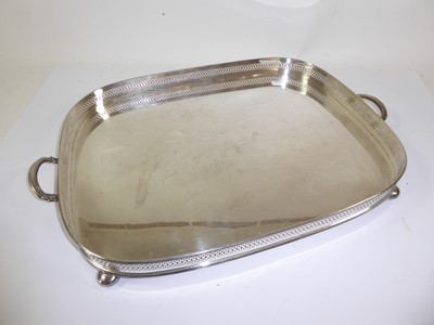 Lot 2140 - A George V Silver Gallery Tray