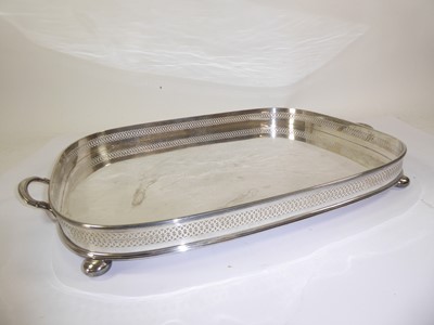 Lot 2140 - A George V Silver Gallery Tray