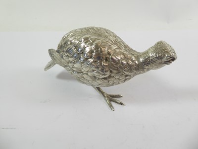 Lot 2135 - A Pair of Elizabeth II Silver Models of Grouse