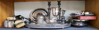 Lot 115 - Silver Backed Dressing Table Items, together...