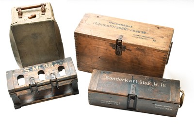 Lot 2263 - A Second World War German Ammunition Case for...