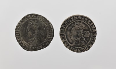 Lot 152 - 2 x Elizabeth I, Threepences comprising: 1562...