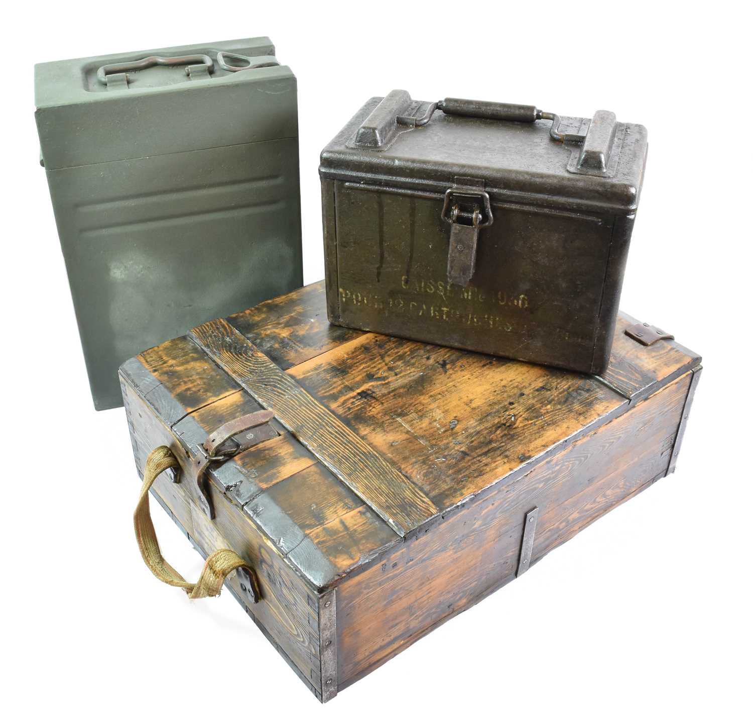 Lot 2265 - A German Wood Ammunition Crate, bearing...