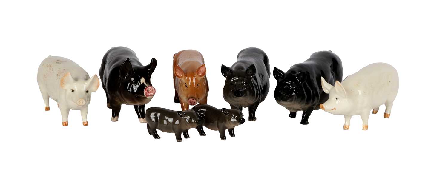 Lot 1119 - Beswick Pigs