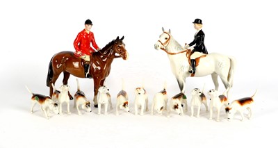 Lot 1103 - Beswick Hunting Group