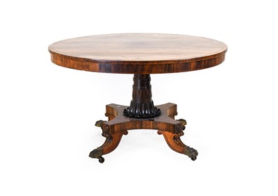 Lot 479 - A Regency Rosewood and Crossbanded Circular...