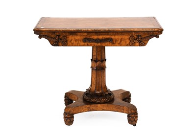 Lot 661 - A George IV Bird's Eye Maple and Crossbanded...