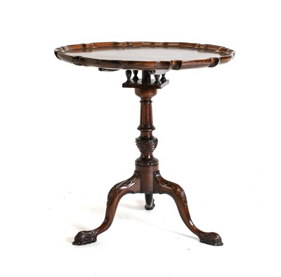 Lot 424 - A George III Mahogany Flip-Top Tripod Table,...