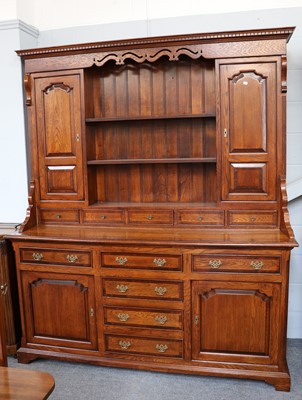 Lot 1239 - An Impressive Crossbanded and Panelled Oak...