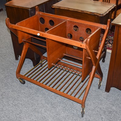 Lot 1317 - A Teak Magazine Trolley, mid 20th century,...