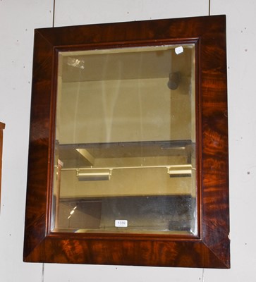 Lot 1339 - A Mahogany Cushion Framed Mirror, with...