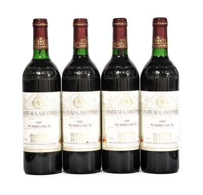 Lot 2055 - Château Lascombes 1986, Margaux (four bottles)