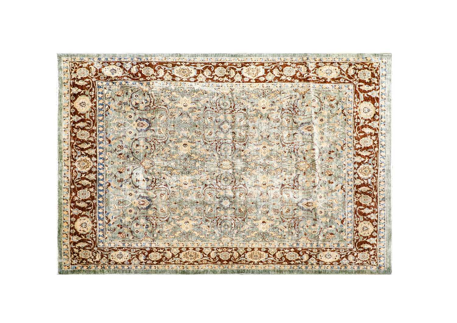 Lot 365 - Indian Carpet, 20th century The jade field...