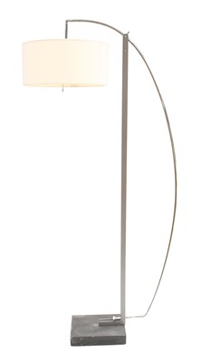 Lot 296 - A Cantilever Floor Lamp, with matt silver...