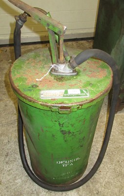 Lot 143 - A Vintage Castrol Cylindrical Oil...