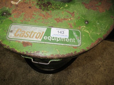 Lot 143 - A Vintage Castrol Cylindrical Oil...