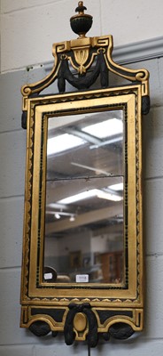 Lot 1118 - A Wall Mirror, 19th century, later painted and...