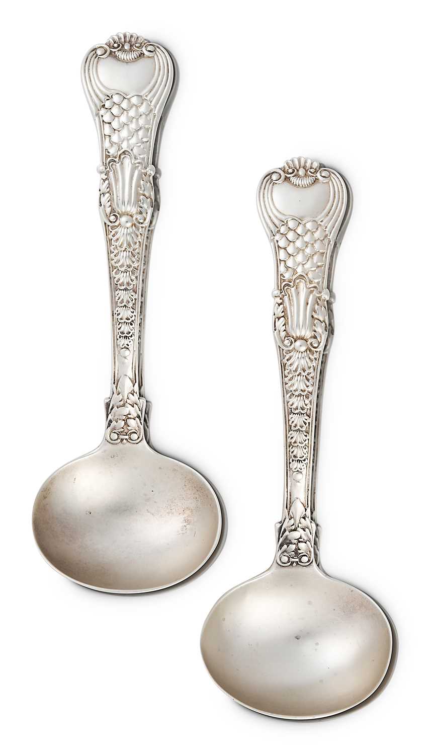 Lot 2029 - A Pair of William IV Silver Sauce-Ladles