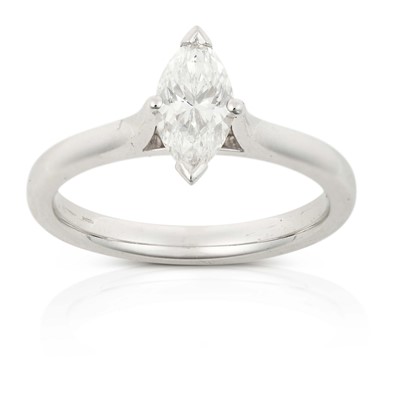 Lot 2313 - A Platinum Diamond Solitaire Ring