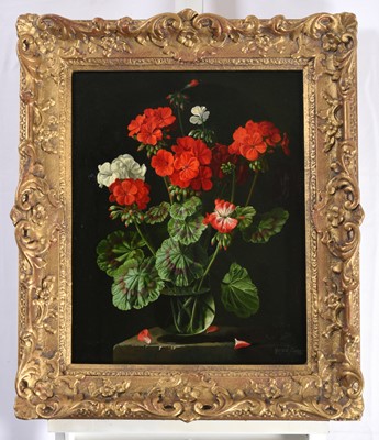 Lot 1125 - Gerald A Cooper (1898-1975) Geraniums Signed...