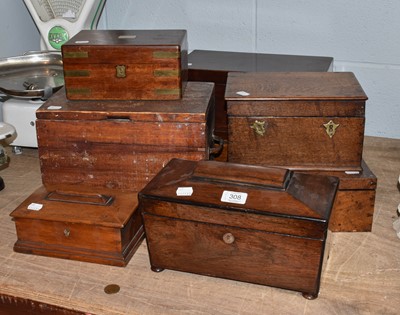 Lot 308 - A Group of 19th Century and Later Boxes,...