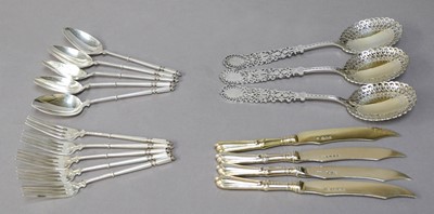 Lot 201 - A Collection of Assorted Silver Flatware,...