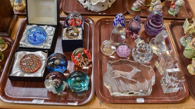 Lot 69 - A Quantity of Paperweights, including, a...