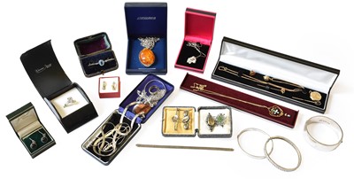 Lot 249 - A Quantity of Jewellery Including, a gilt...