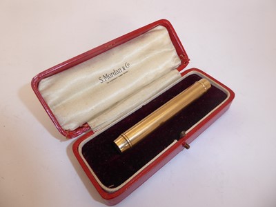 Lot 53 - A George V Gold Pencil-Holder, by Sampson...