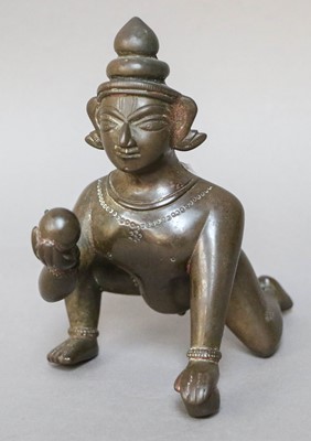 Lot 333 - An 18th Century Indian Bronze Figure, modelled...