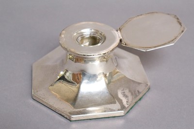 Lot 238 - An Edward VIII Silver Inkwell, by Deakin and...