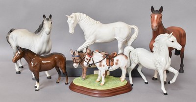 Lot 84 - Beswick Horses, Including: Pinto Pony, model...