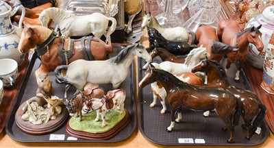 Lot 84 - Beswick Horses, Including: Pinto Pony, model...