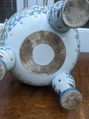 Lot 309 - A Chinese Doucai Porcelain Censer, Qianlong...