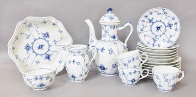 Lot 85 - Royal Copenhagen Teawares, decorated with blue...