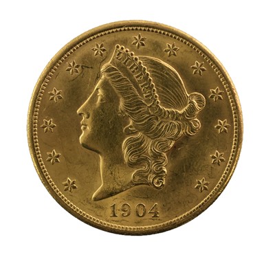 Lot 410 - USA, Gold Double Eagle ($20) 1904 (34mm,...