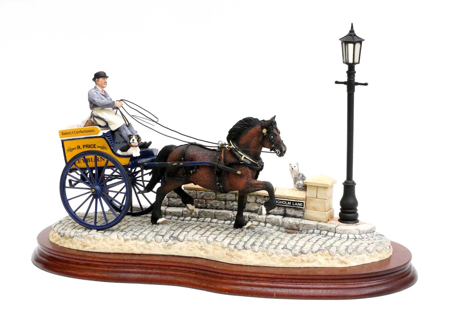 Lot 1056 - Border Fine Arts 'Delivered Warm' (Horse-drawn Baker's Van)